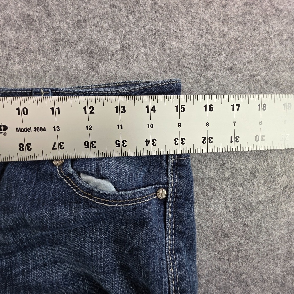 Paris Blues Jeans Size 9 Juniors Retro Low Rise Skinny Leg 2000s Faded Wash - Picture 8 of 9